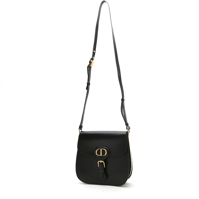 Bolso de mano Dior Bobby Frame en cuero negro - Detail D2