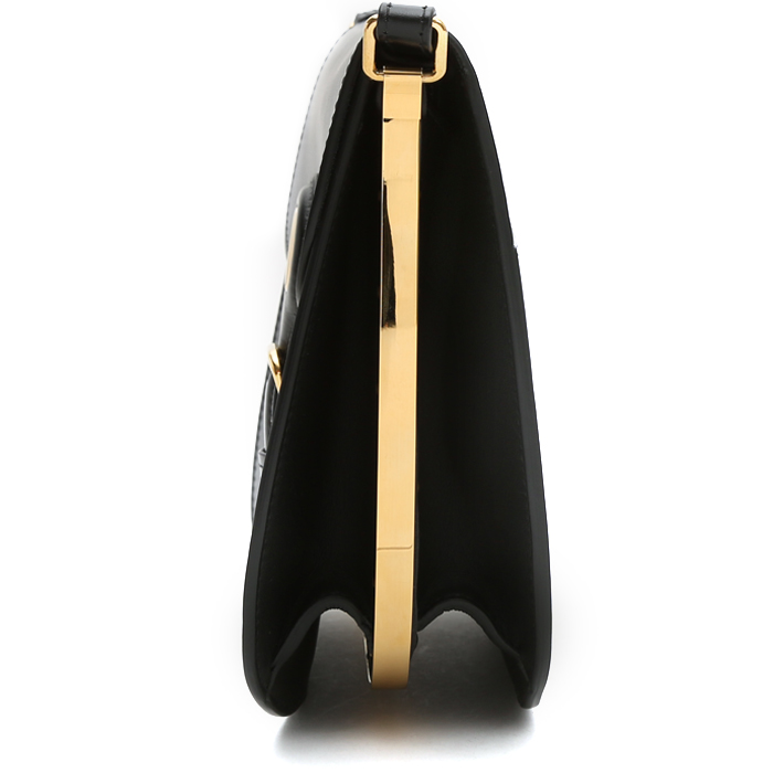 Bolso de mano Dior Bobby Frame en cuero negro - Detail D6