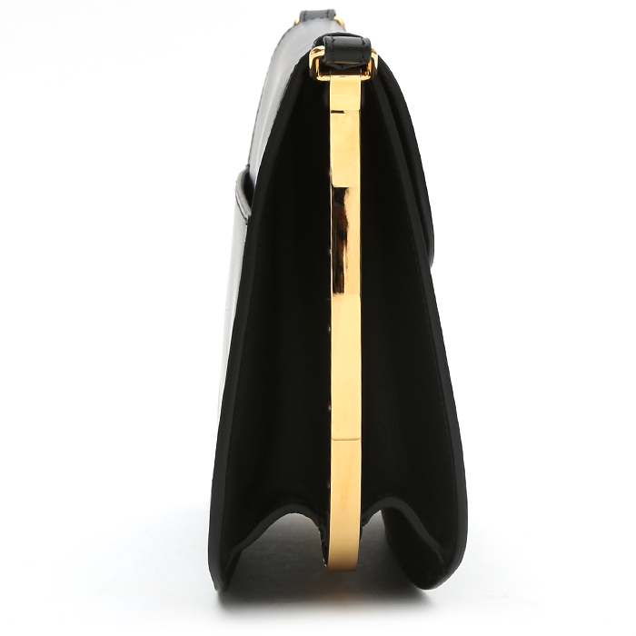 Bolso de mano Dior Bobby Frame en cuero negro - Detail D7