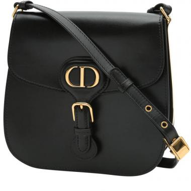 Sac à main Dior  Bobby Frame en cuir noir