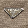 Prada   shopping bag  in beige canvas  and blue leather - Detail D1 thumbnail