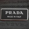 Shopping bag Prada   in tela beige e pelle blu - Detail D3 thumbnail