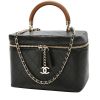 Chanel  Vanity shoulder bag  in black leather - 00pp thumbnail