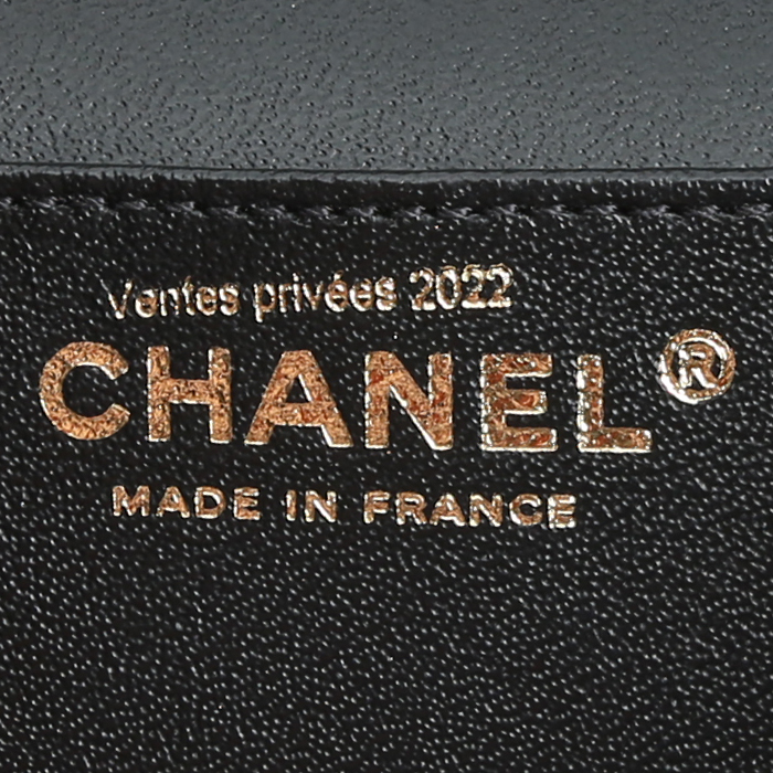Borsa a tracolla Chanel  Vanity in pelle nera - Detail D4