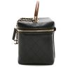 Chanel  Vanity shoulder bag  in black leather - Detail D6 thumbnail