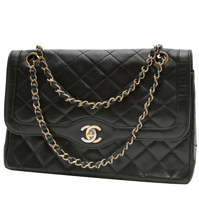 Borsa Chanel  Vintage in pelle nera