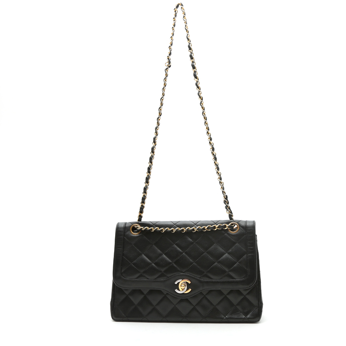 Borsa Chanel  Vintage in pelle nera - Detail D2
