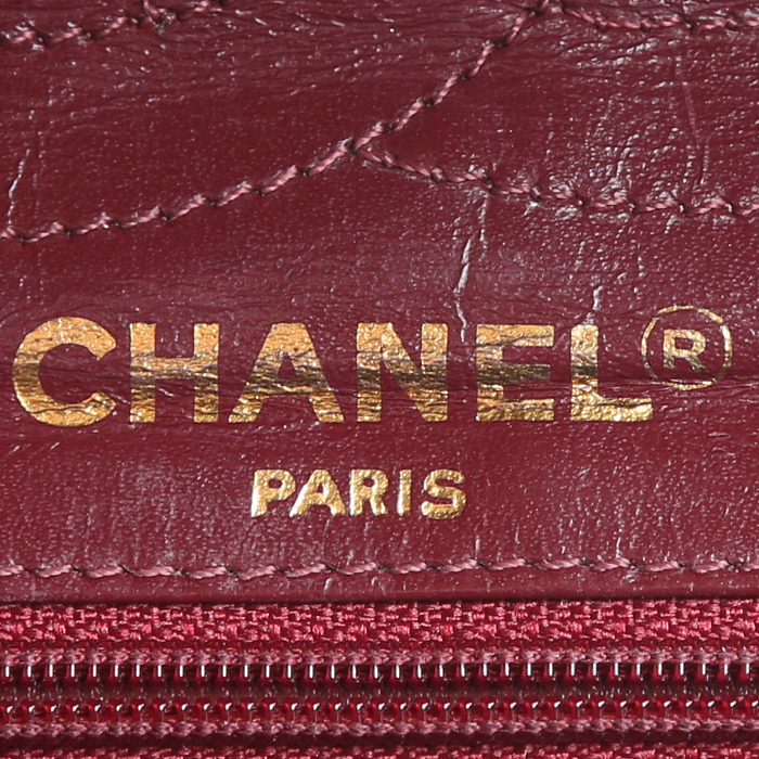 Bolso de mano Chanel  Vintage en cuero negro - Detail D4