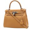 Hermès  Kelly 28 cm handbag  in beige Camel togo leather - 00pp thumbnail