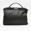 Fendi  Peekaboo large model  handbag  in black leather - Detail D8 thumbnail
