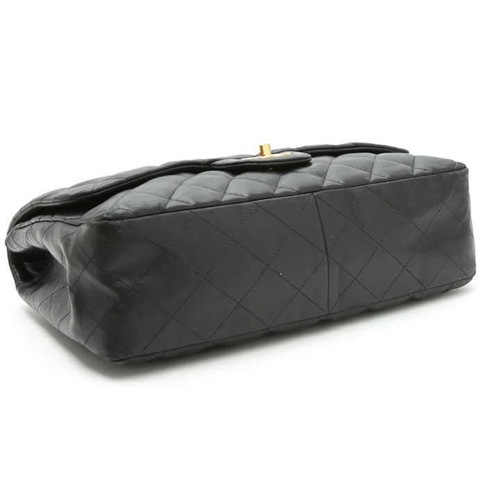 Borsa a tracolla Chanel  Timeless Jumbo in pelle trapuntata nera - Detail D5