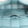 Bottega Veneta  Padded Cassette shoulder bag  in blue intrecciato leather - Detail D2 thumbnail