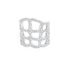 Sortija Hermès Niloticus Ombre de oro blanco y diamantes - 00pp thumbnail