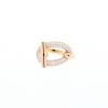 Anello Hermès Adage in oro rosa e diamanti - 360 thumbnail