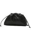 Bottega Veneta  Pouch mini  handbag/clutch  in black leather - 00pp thumbnail