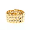 Vintage  bracelet in yellow gold, white gold and diamonds - 360 thumbnail