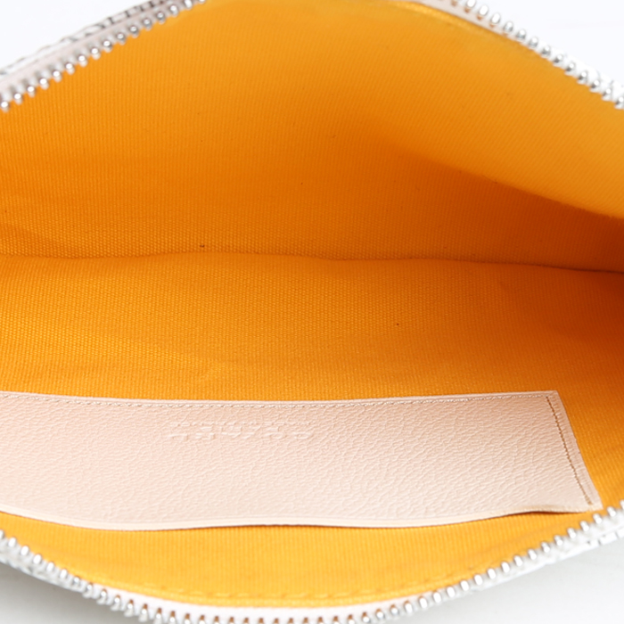 Goyard  Sénat pouch  in white Goyard canvas - Detail D3