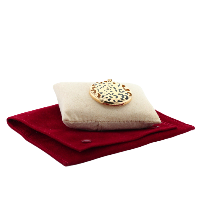 Ciondolo Cartier Panthère in oro giallo, smalto e Tsavorite - Detail D2