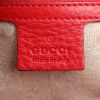 Shopping bag Gucci  Bamboo in pelle rossa e bambù - Detail D4 thumbnail