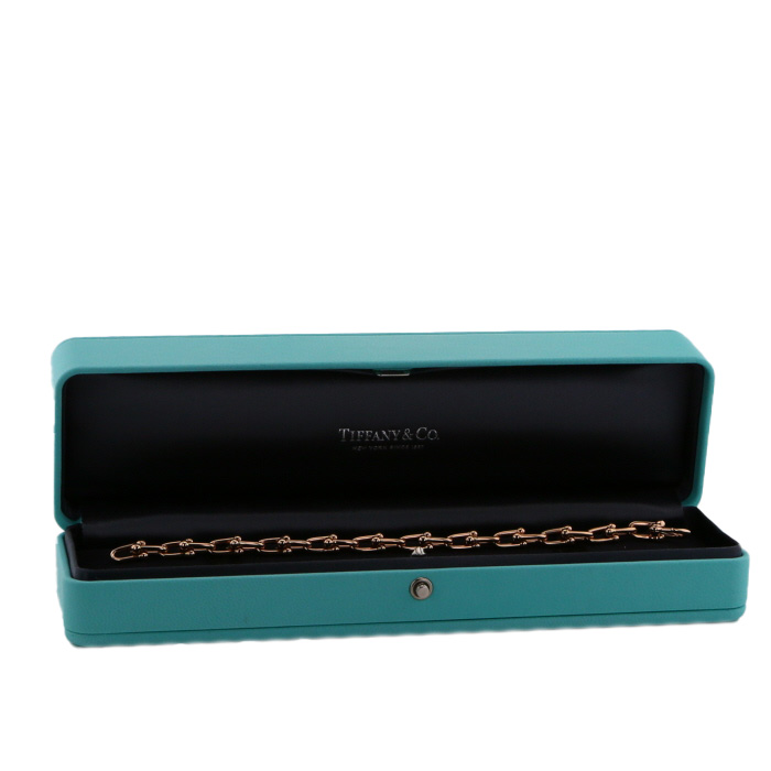 Brazalete Tiffany & Co City HardWear modelo pequeño de oro rosa