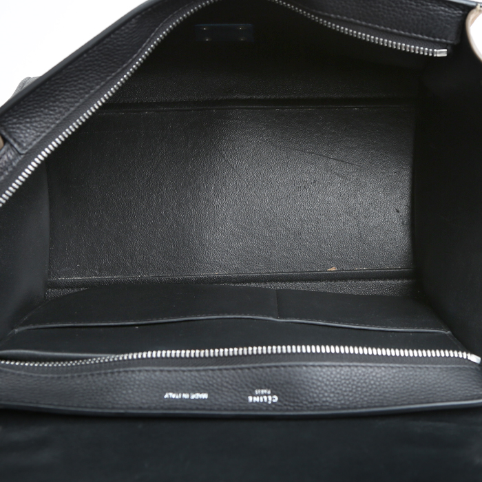 Borsa Celine  Trapeze modello piccolo  in pelle tricolore, blu nera e beige - Detail D3