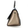 Celine  Trapeze small model  handbag  in tricolor, blue, black and beige leather - Detail D6 thumbnail