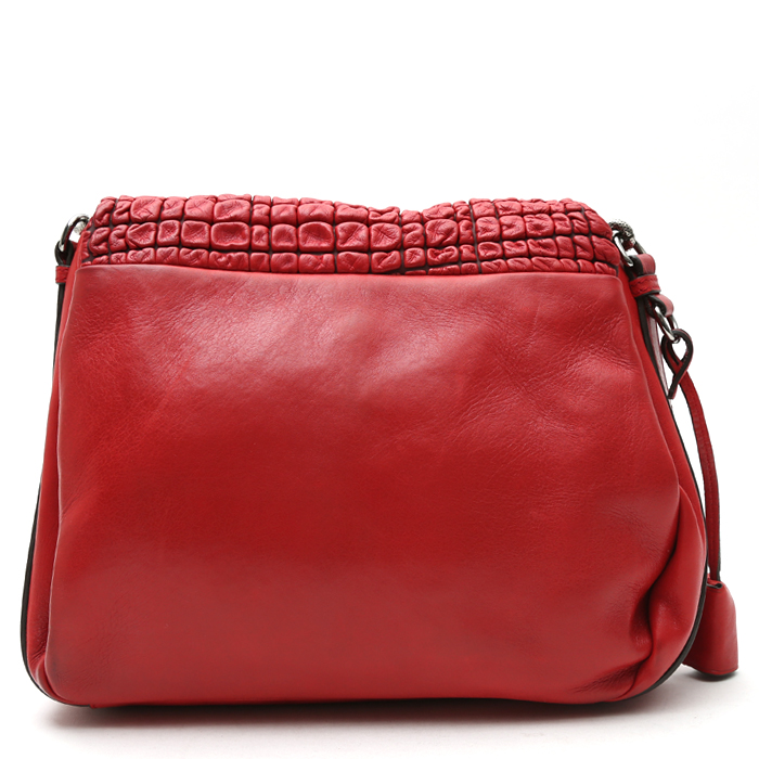 Celine   handbag  in red leather - Detail D8