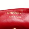 Chanel  Vintage handbag  in red canvas  and black leather - Detail D4 thumbnail