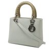 Dior  Lady Dior handbag  in green canvas  and green crocodile - 00pp thumbnail