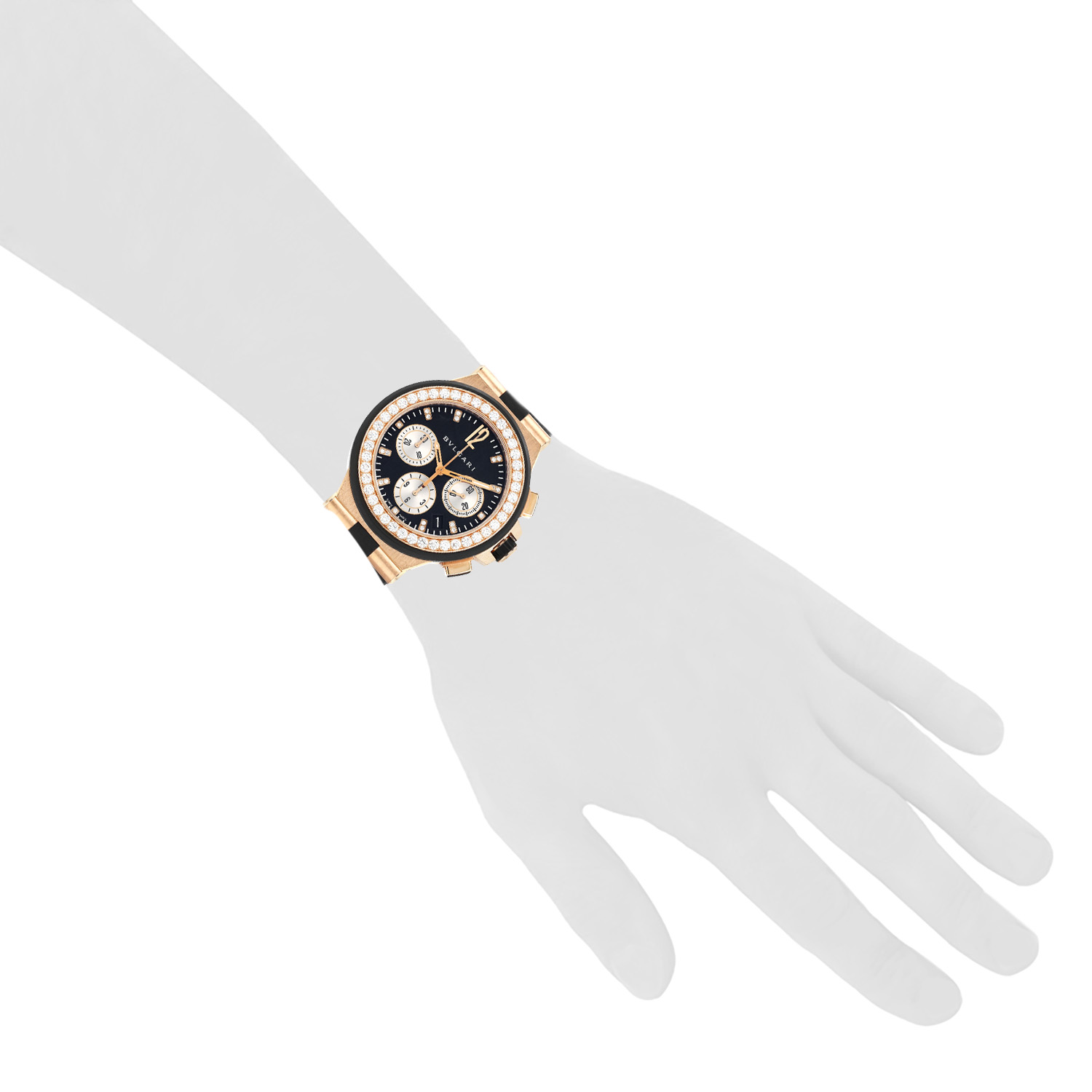 Orologio Bulgari Diagono Chrono in oro rosa Circa 2020 - Detail D1