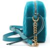Gucci  GG Marmont Camera shoulder bag  in blue quilted velvet - Detail D7 thumbnail