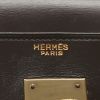 Bolso de mano Hermès  Kelly 32 cm en cuero box marrón chocolate - Detail D3 thumbnail