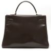 Hermès  Kelly 32 cm handbag  in chocolate brown box leather - Detail D8 thumbnail