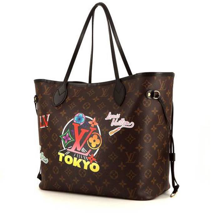 Louis Vuitton Neverfull Shopping Bag in Brown Monogram Canvas and