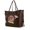 Louis Vuitton Neverfull shopping bag in brown monogram canvas and brown - 00pp thumbnail