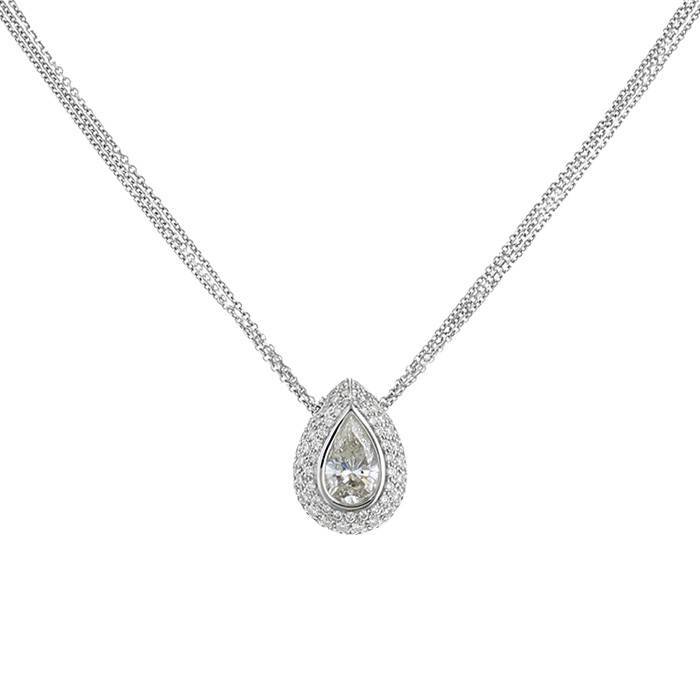 Collana Vintage  in oro bianco e diamanti