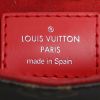 Sac à main Louis Vuitton  Saint Michel en toile monogram marron et cuir épi rouge - Detail D4 thumbnail