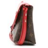 Bolso de mano Louis Vuitton  Saint Michel en lona Monogram marrón y cuero Epi rojo - Detail D6 thumbnail