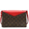 Louis Vuitton  Saint Michel handbag  in brown monogram canvas  and red epi leather - Detail D8 thumbnail