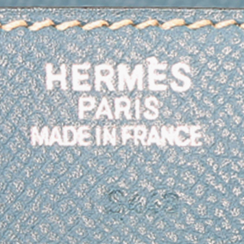 Sac à main Hermès  Birkin 35 cm en cuir epsom bleu-jean - Detail D3