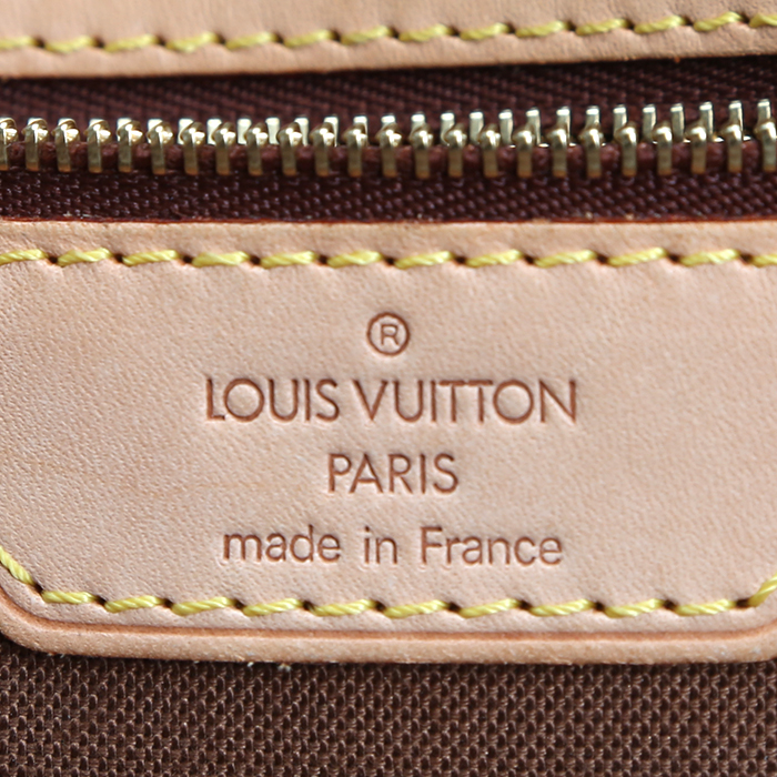 Louis Vuitton  Pegase briefcase  in brown monogram canvas  and natural leather - Detail D4