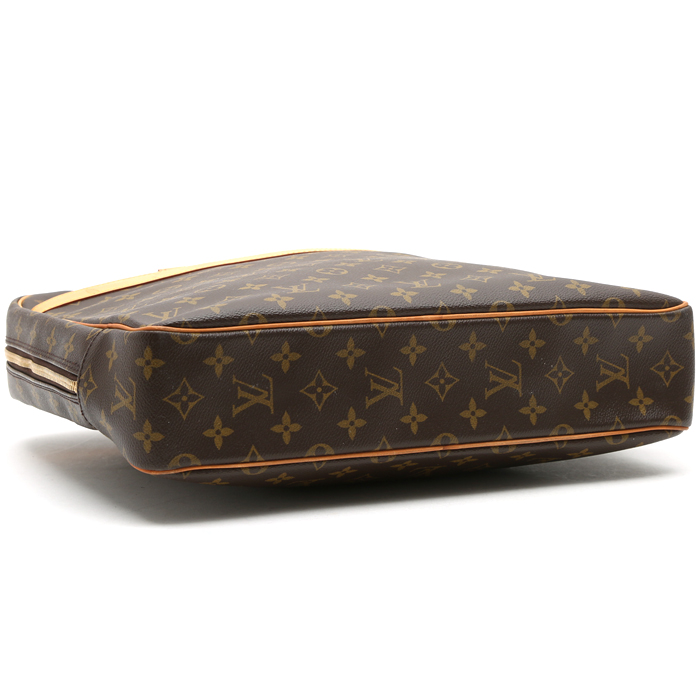 Louis Vuitton  Pegase briefcase  in brown monogram canvas  and natural leather - Detail D5