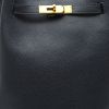 Bolso de mano Hermès  So Kelly en cuero togo azul marino - Detail D1 thumbnail