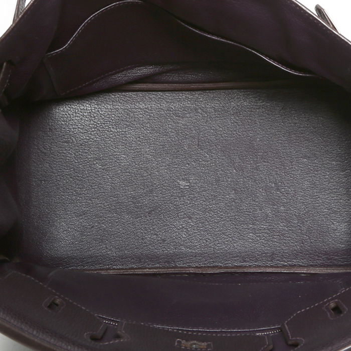 Sac à main Hermès  Birkin 30 cm en cuir togo violet Raisin - Detail D2