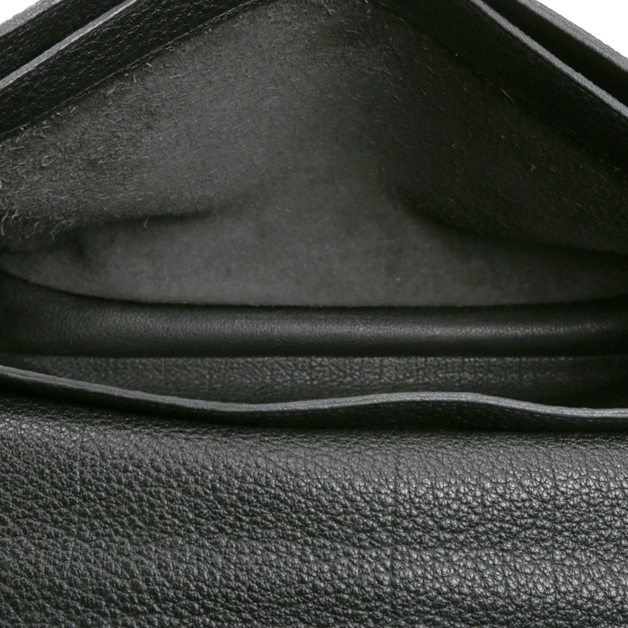 Porta-documentos Hermès  Sac à dépêches en cuero de búfalo negro - Detail D3