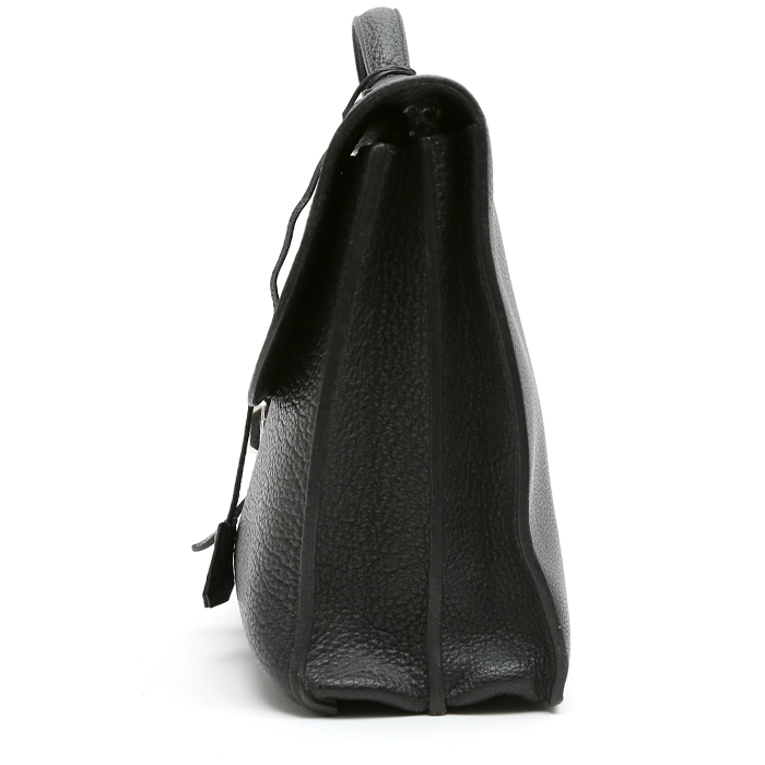 Borsa portadocumenti Hermès  Sac à dépêches in pelle bisonte nera - Detail D6
