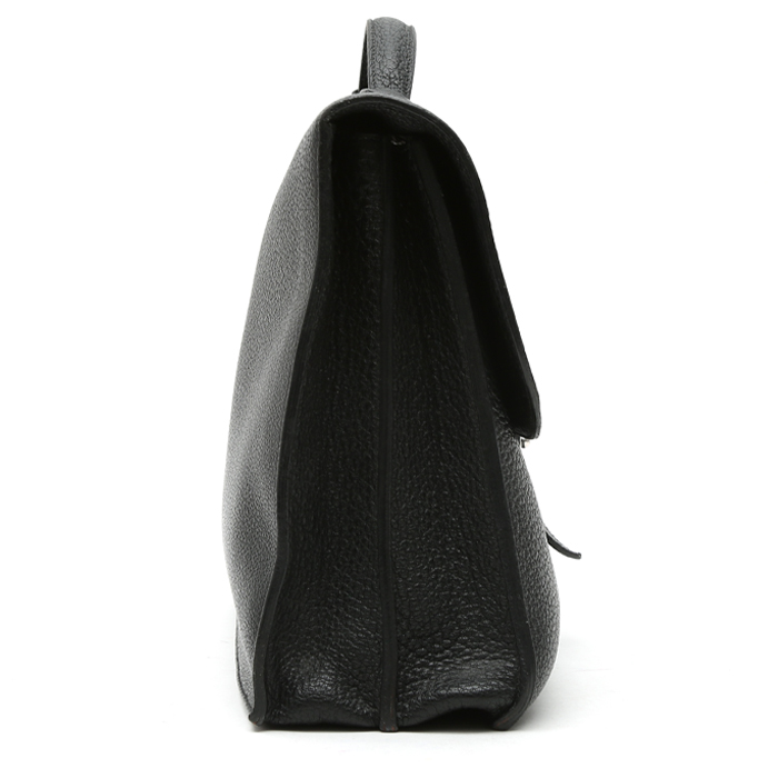 Porta-documentos Hermès  Sac à dépêches en cuero de búfalo negro - Detail D7