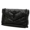 Saint Laurent  Loulou Puffer small model  shoulder bag  in black quilted leather - 00pp thumbnail