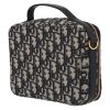 Dior  Box 30 Montaigne handbag  in navy blue monogram canvas Oblique  and navy blue leather - Detail D5 thumbnail