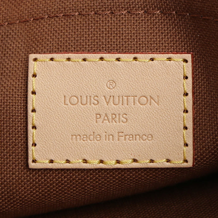 Sac/pochette Louis Vuitton  Multi-Pochette Accessoires en toile monogram marron et cuir naturel - Detail D4